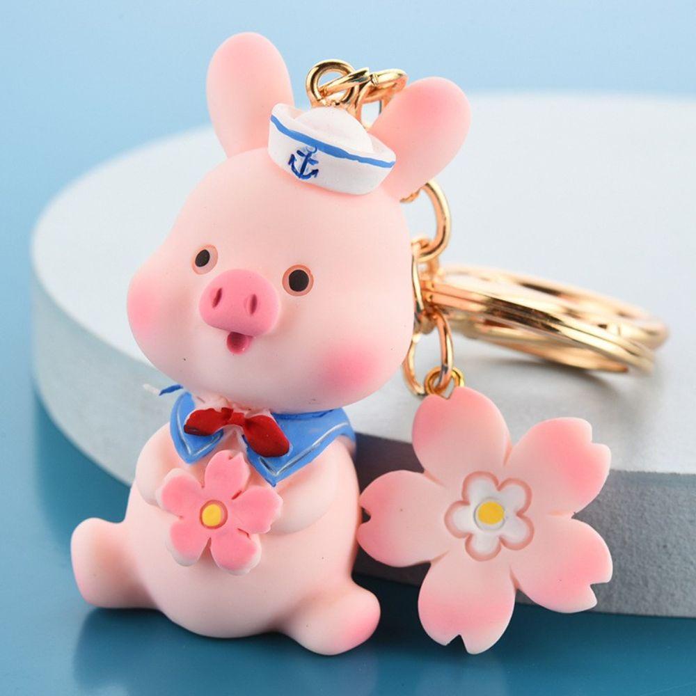 Móc Chìa Khóa Họa Tiết Hoạt Hình Dễ Thương Dùng Làm Quà Tặng Giá Đỡ