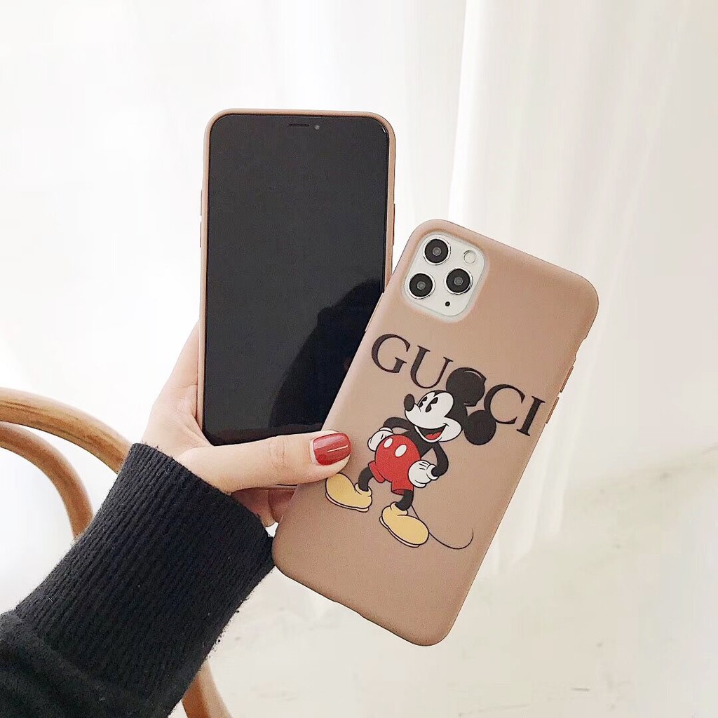 Ốp lưng iphone Mickey GC TPU trơn dẻo mềm 5/5s/6/6plus/6s/6splus/7/7plus/8/8plus/x/xr/xs/11/12/pro/max/plus/promax