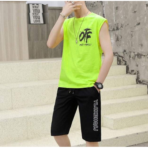 BỘ ĐỒ NAM CHỮ OFF THUN COTTON - T3