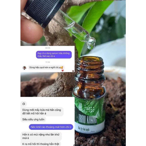 Serum hôi nách trầu không LIM- khử hôi nách, se khit lỗ chân lông,dứt điểm mùi hôi.