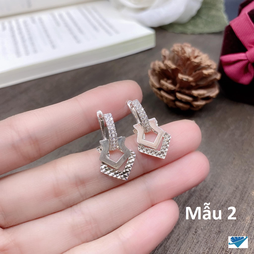Bông tai nữ bạc Ý MS135