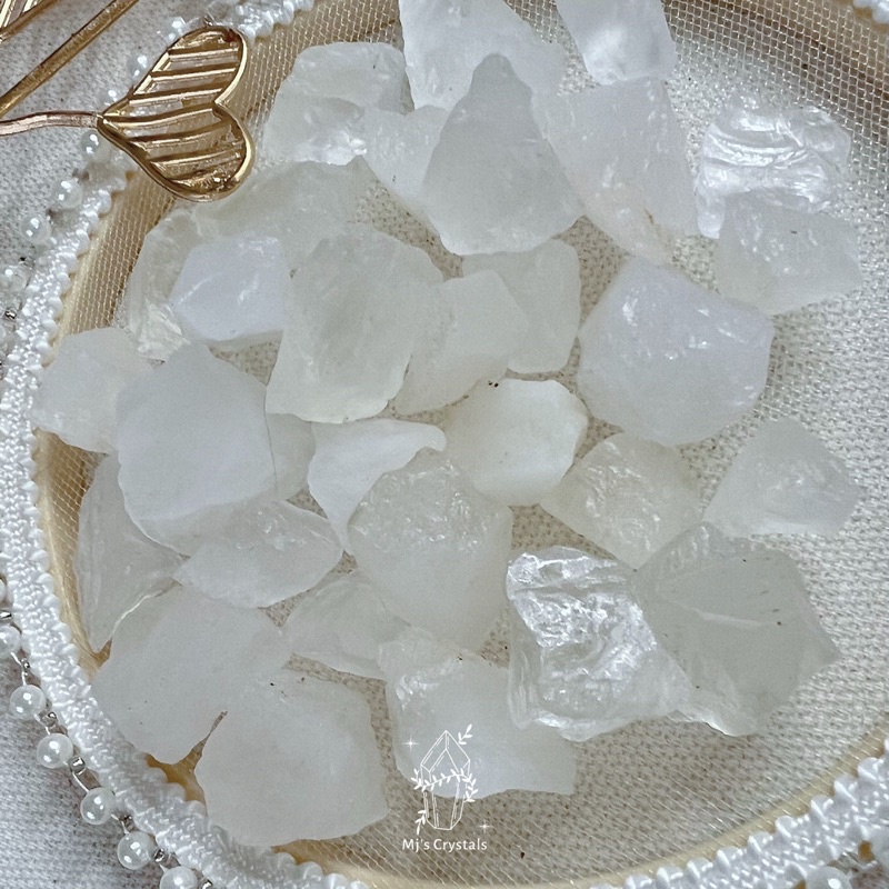 Đá thô Clear Quartz Brazil màu trắng đẹp  dùng sưu tầm, làm handmade, Reiki, thanh tẩy, thiền định