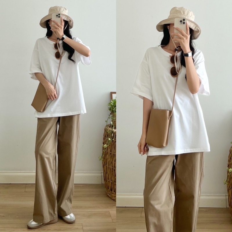 Áo phông trơn dáng oversize_A0606