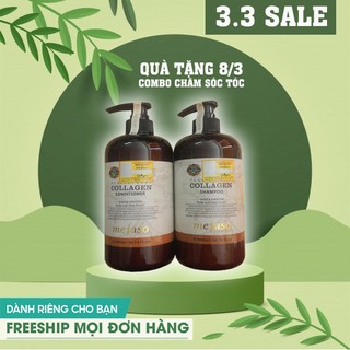 [Hot trend] Dầu gội, dầu xả collagen Argan Mefaso A3 - Ý phục hồi tóc nhuộm, ngăn rụng tóc