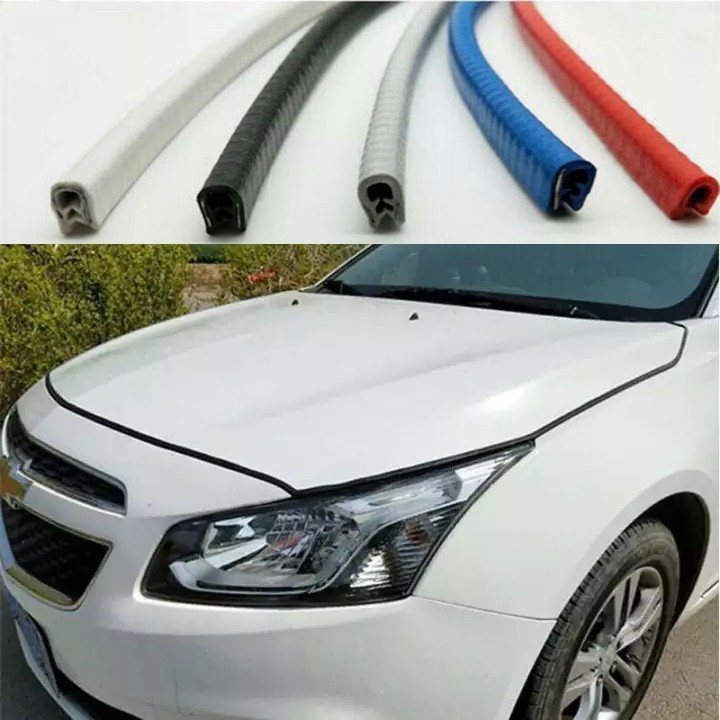 Nẹp viền cửa chữ U lõi thép, Gioăng Cao Su chống va đập - chống chầy xước cánh cửa ô tô - Auto Bảo Lộc