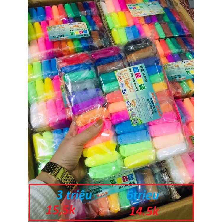 (Giá siêu rẻ) Combo bộ hộp màu và lốc đất nặn 12 màu