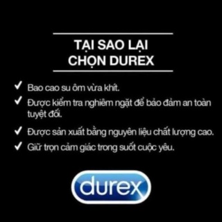 [CHÍNH HÃNG] Bao cao su Durex Kingtex 12 bao