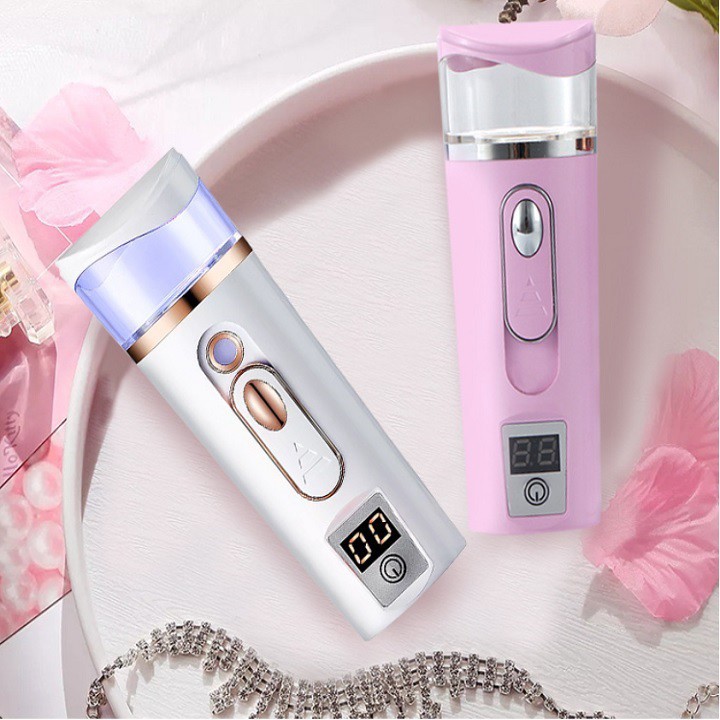 [hot] {Hot New} Máy xịt khoáng xông mặt nano mini đo độ ẩm da 2019