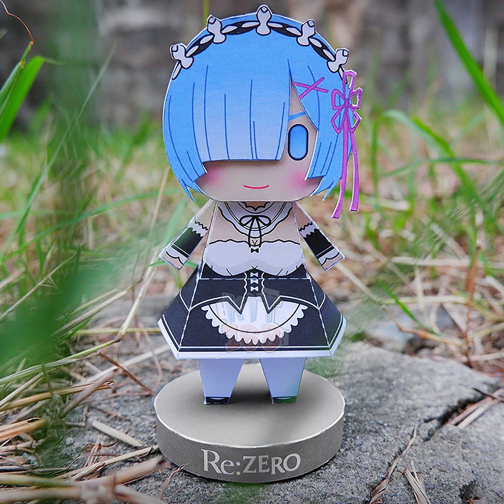 Mô hình giấy Anime Chibi Rem - Re Zero