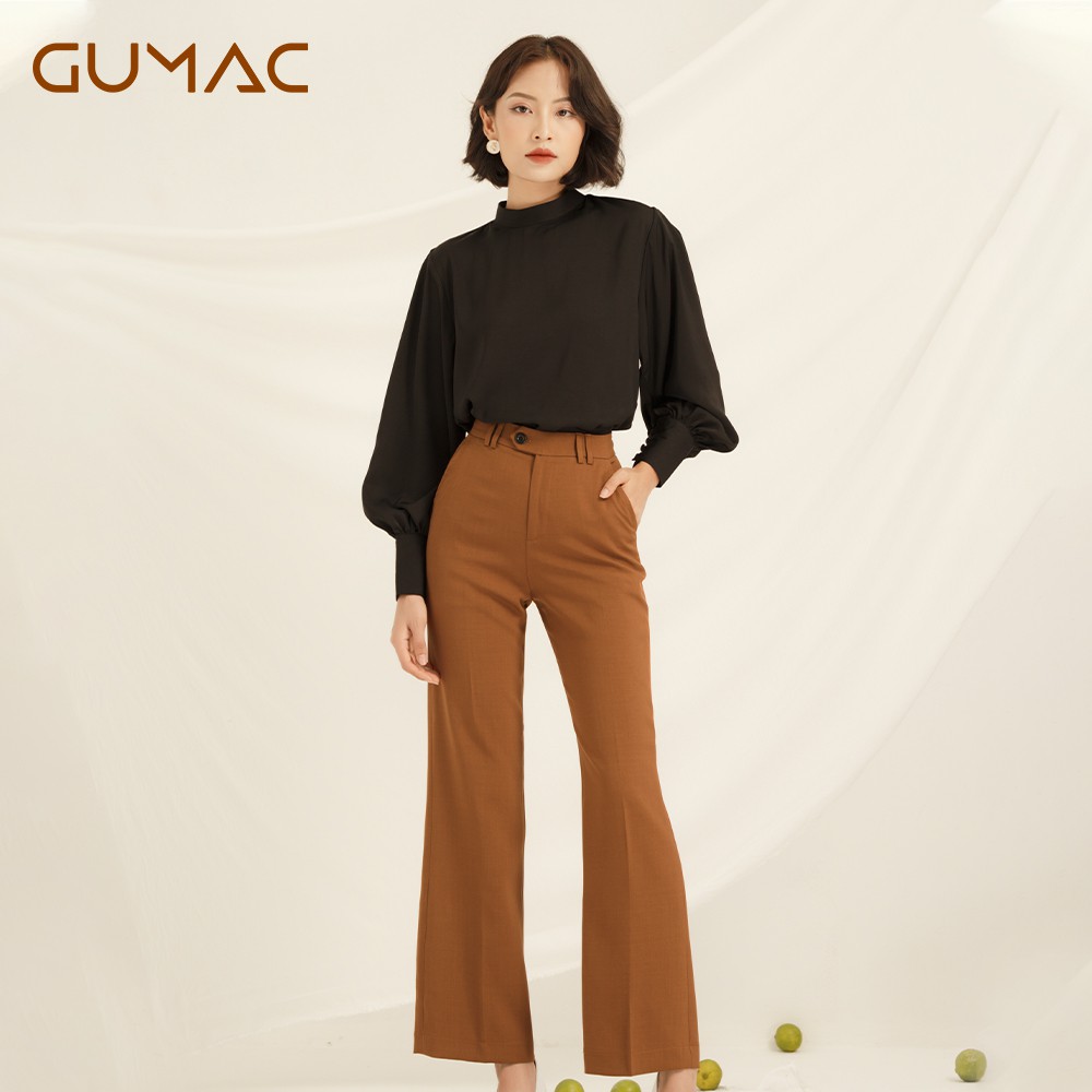 [Mã MABR1111SHOCK giảm 12% tối đa 50k đơn 99k] Quần tây ống loe QA845 GUMAC