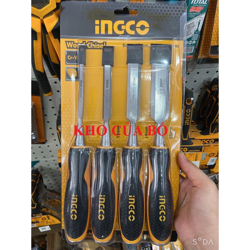 BỘ 4 ĐỤC GỖ INGCO HKTWC0401 - HKTWC0401-1