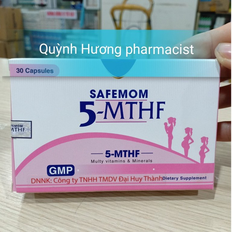 Sản phẩm SAFEMOM 5-MTHF hộp 30 viên