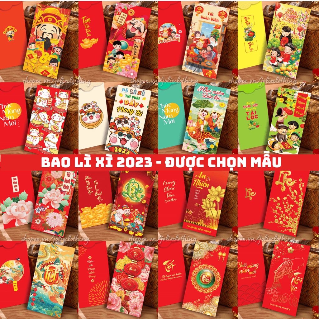 Bao Lì Xì Tết 2023 Đẹp Rẻ Bao Lì Xì May Mắn