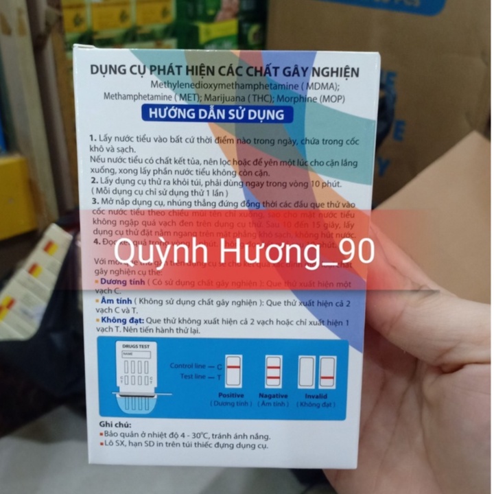 Que thử chất gây nghiện DRUGS of abuse test 4 chân