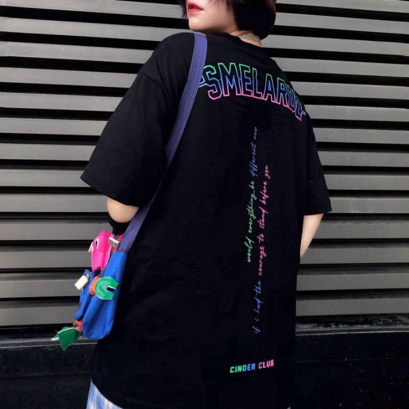 Áo thun tay lỡ Unisex Smelardo the truth bướm