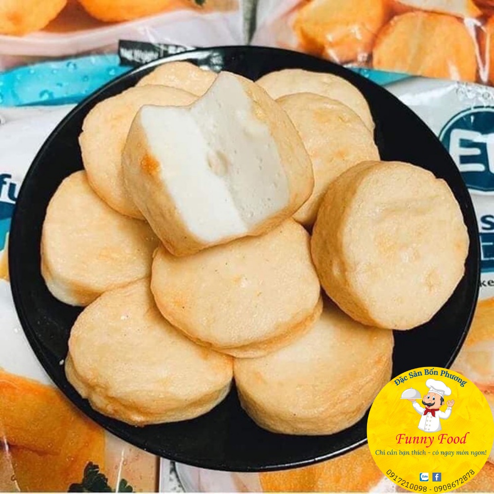 Đậu Hũ Cá Phô Mai EB – Viên Thả Lẩu, Chiên Nhập Khẩu Từ Malaysia Túi 500g FunnyFood