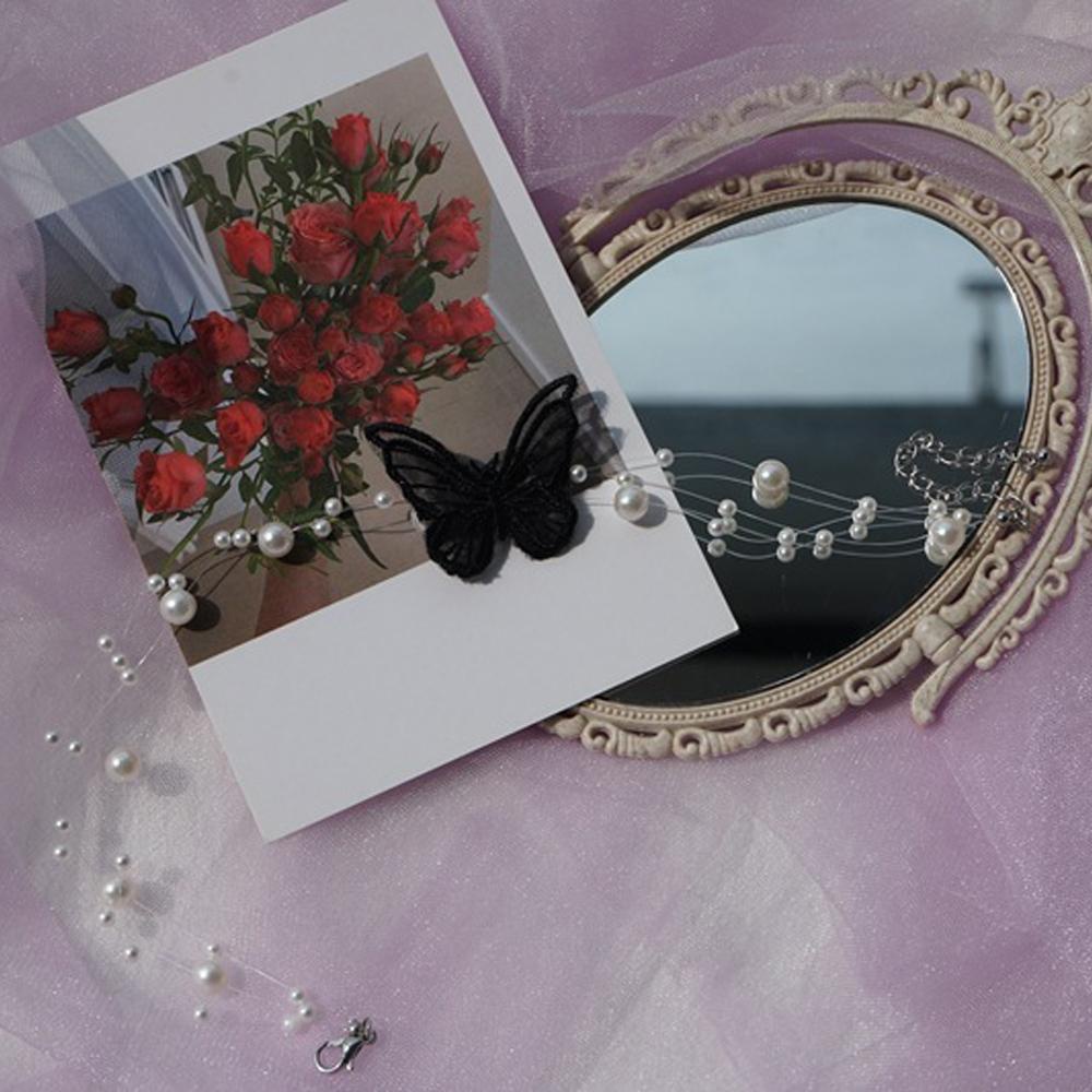 Vòng cổ Mặt Hình Bướm VANES1 Thời Trang Dành Cho Nữ