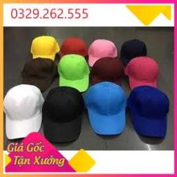 (Sale Khủng)  mũ lưỡi trai trơn đủ mầu hàng loại 1 cực đẹp