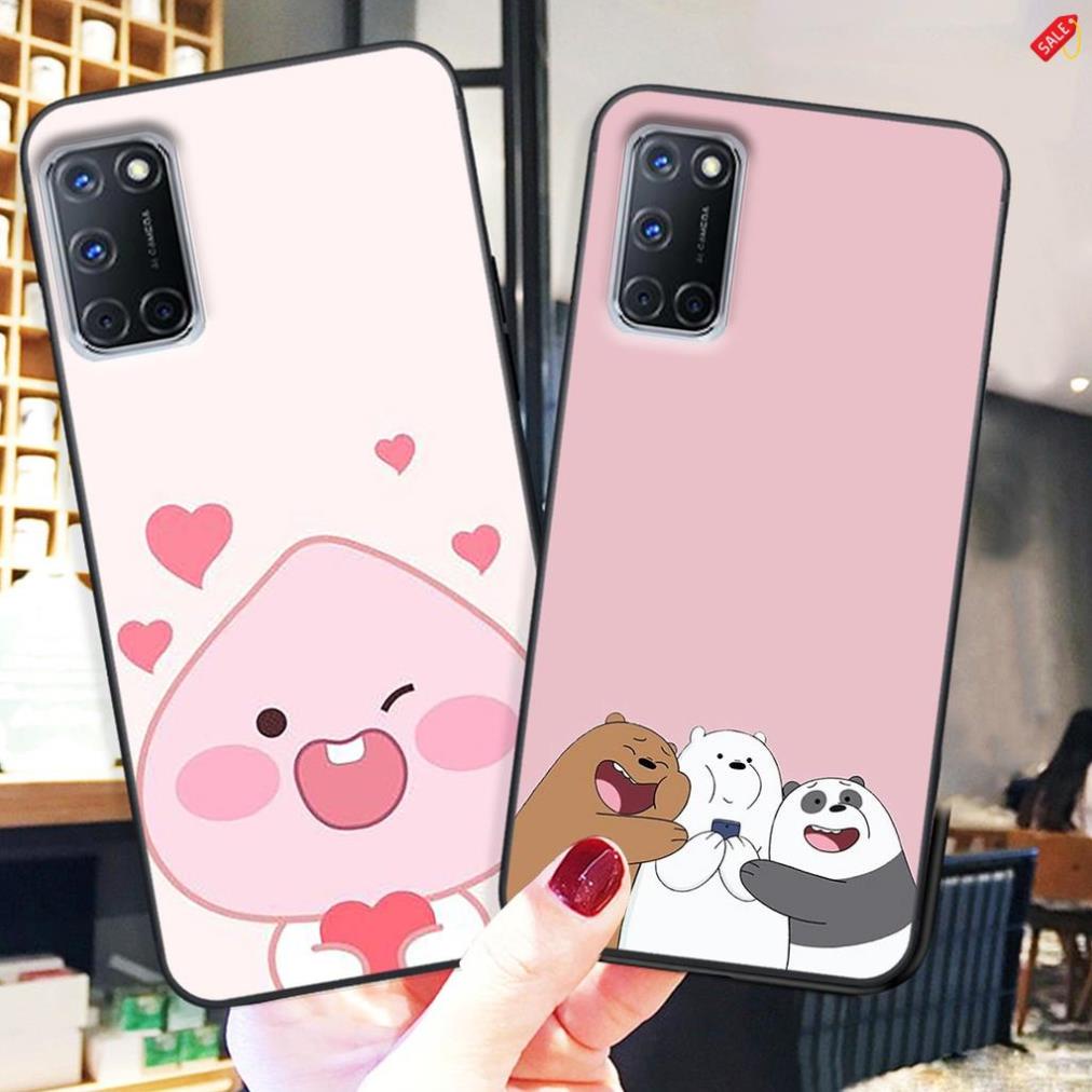 Ốp lưng điện thoại OPPO A52 - A92 - A53 in hình gấu line - Doremistorevn