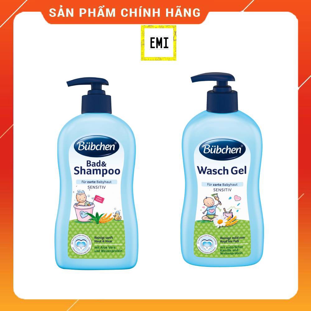 Sữa tắm Bubchen an toàn cho bé sơ sinh 400ml - Hàng chuẩn Đức