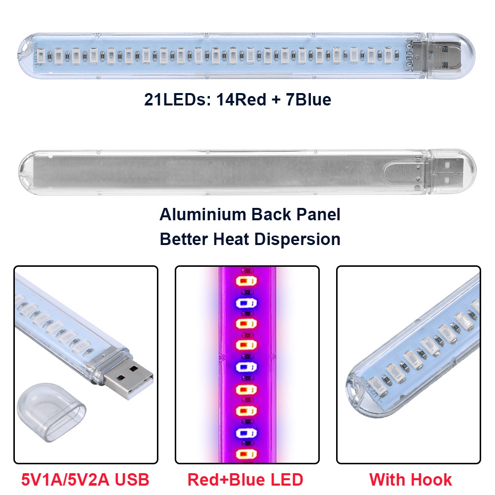 Đèn led kích thích tăng trưởng thực vật trong nhà tiện dụng cho gia đình
