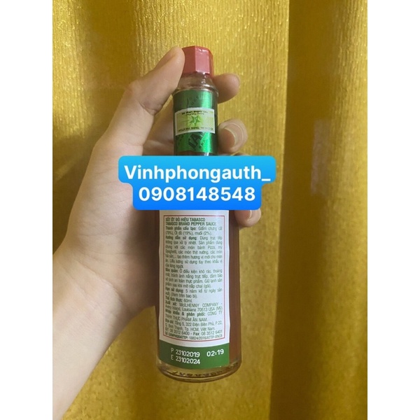 Tương ớt Tabasco 60ml của Mỹ