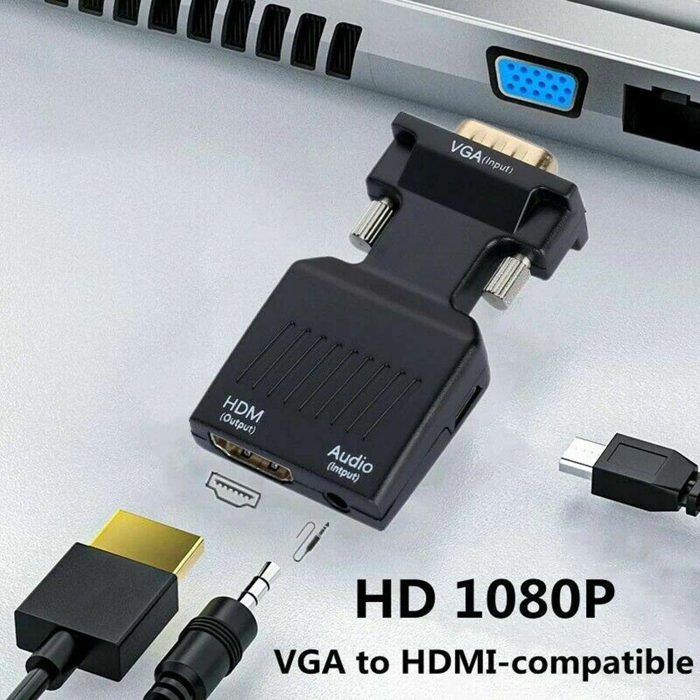 BEBETTERM Cáp ChuyểN VGA Sang HDMI 1080P Cho MàN HìNh Laptop / PC / TV / VGA
