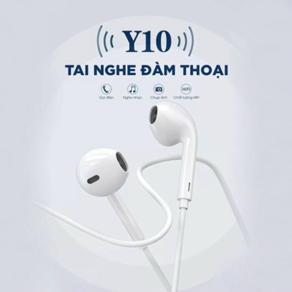 Tai Nghe WK-Y10 ❤️BIG SALE❤️ Tai Nghe Y10 Âm Thanh Trong Trẻo, Jack Kết Nối 3.5mm, BH 24 THÁNG.
