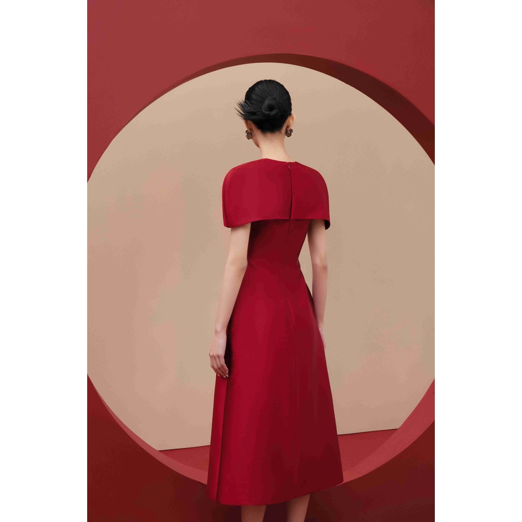 Váy  tay Cape Melanie Woven Dress