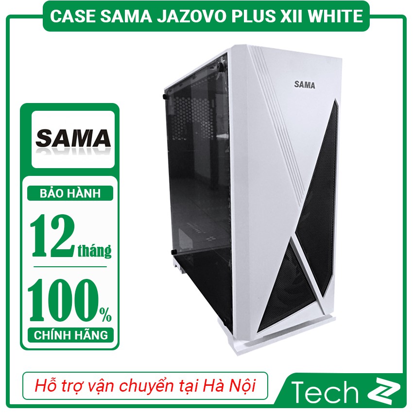 Vỏ Case SAMA Jazovo plus XII White (Mid Tower/Màu Trắng)