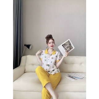 Đồ bộ kate lụa tiểu thư dễ thương size dưới 55kg