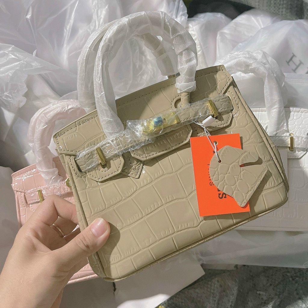 Túi xách hm bikin da rắn cao cấp size 20