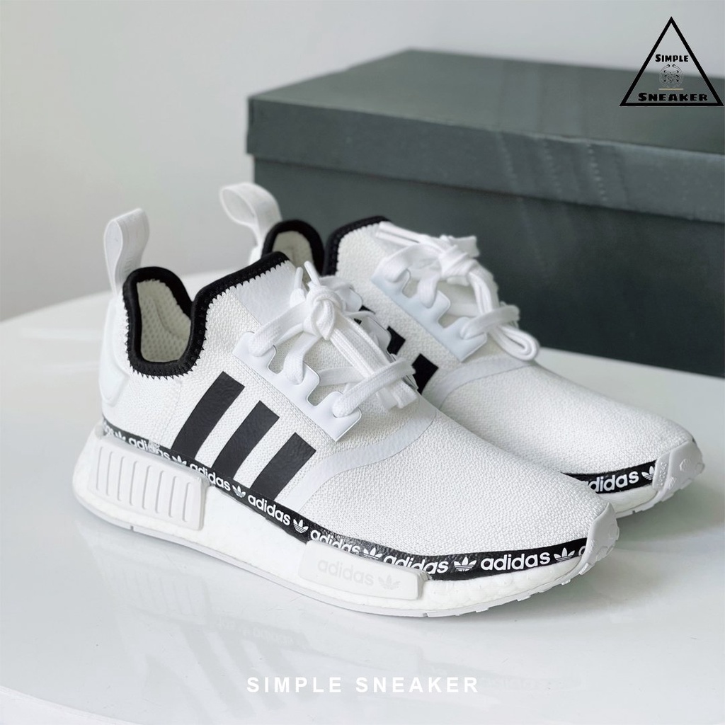 Giày Adidas NMD Auth Hàng Chính HãngGiày Sneaker Thể Thao Adidas NMD R1 Cloud White [FV7306] - Simple Sneaker