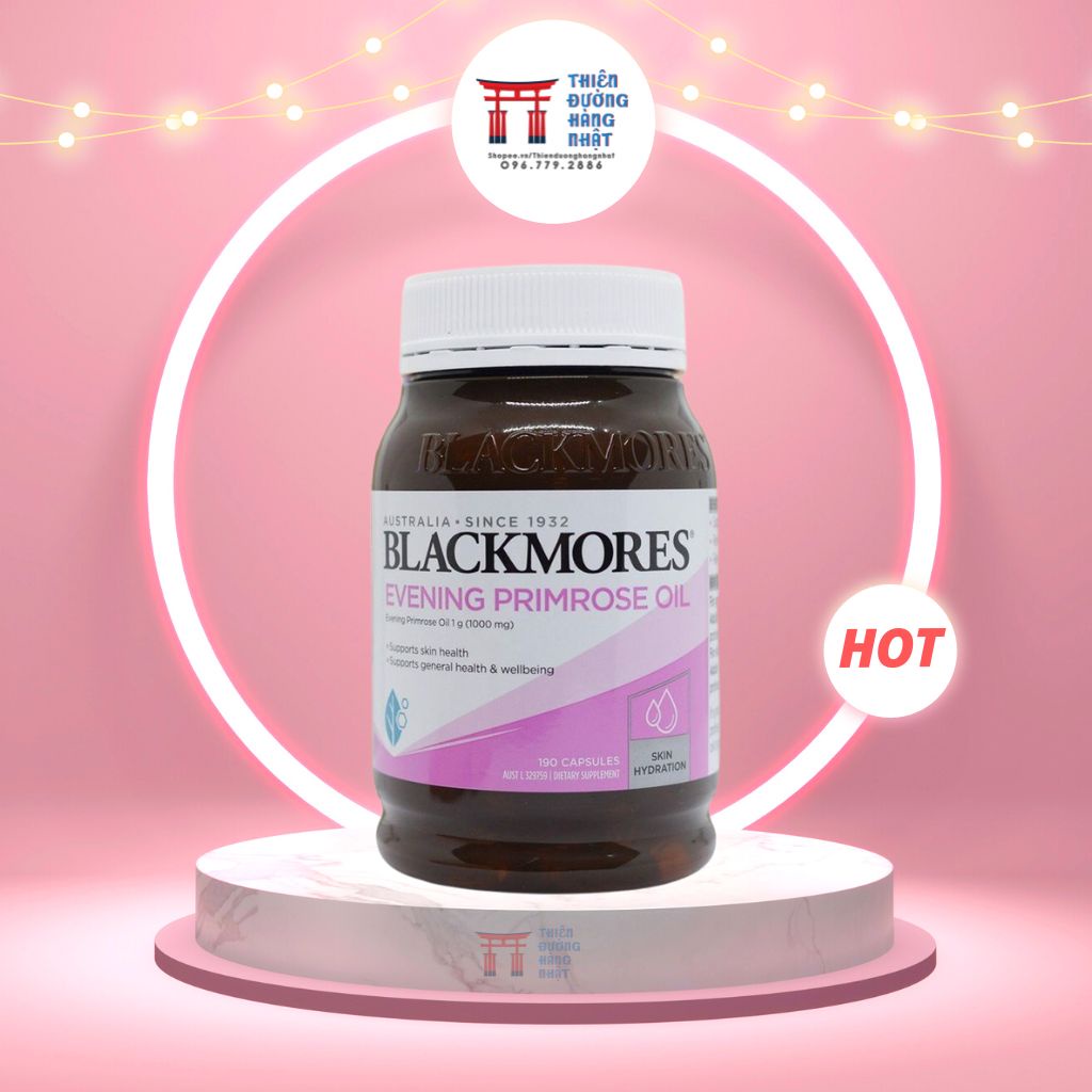 Tinh Dầu Hoa Anh Thảo Blackmores, Viên uống MẪU MỚI NHẤT 190 viên, hàng Úc