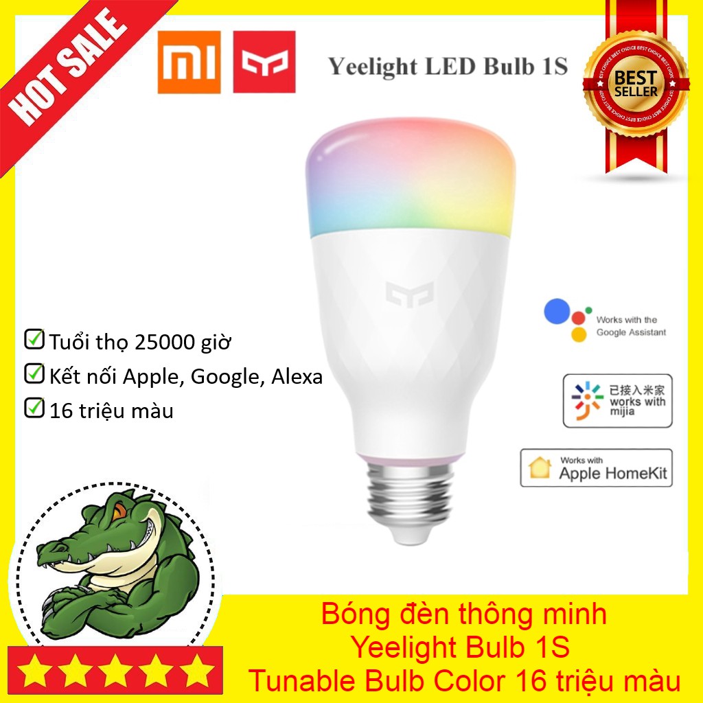 Bóng đèn thông minh Yeelight Bulb 1S/W3 mới nhất - Tunable Bulb Color 16 triệu màu - Hàng nhập khẩu