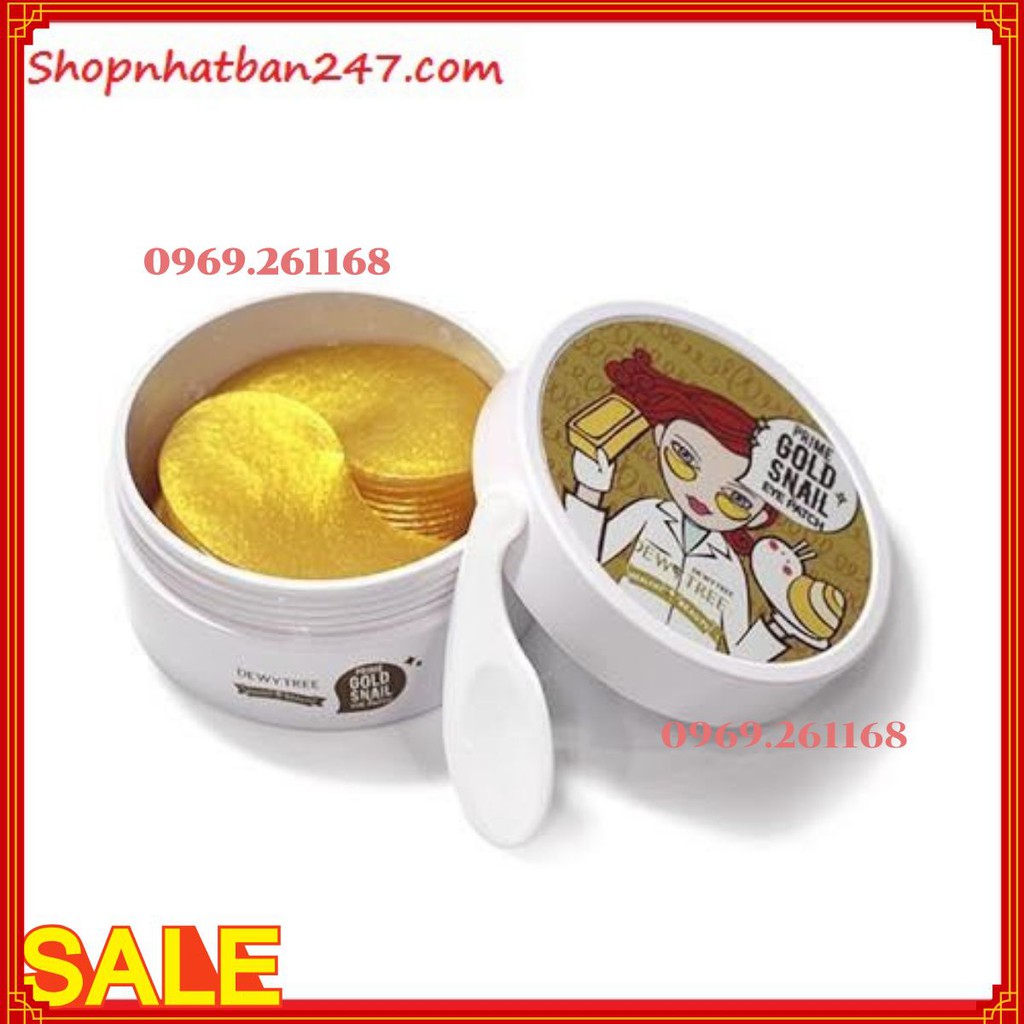 Mặt nạ mắt DewyTree Prime Gold Snail Eye Patch – Hàn quốc