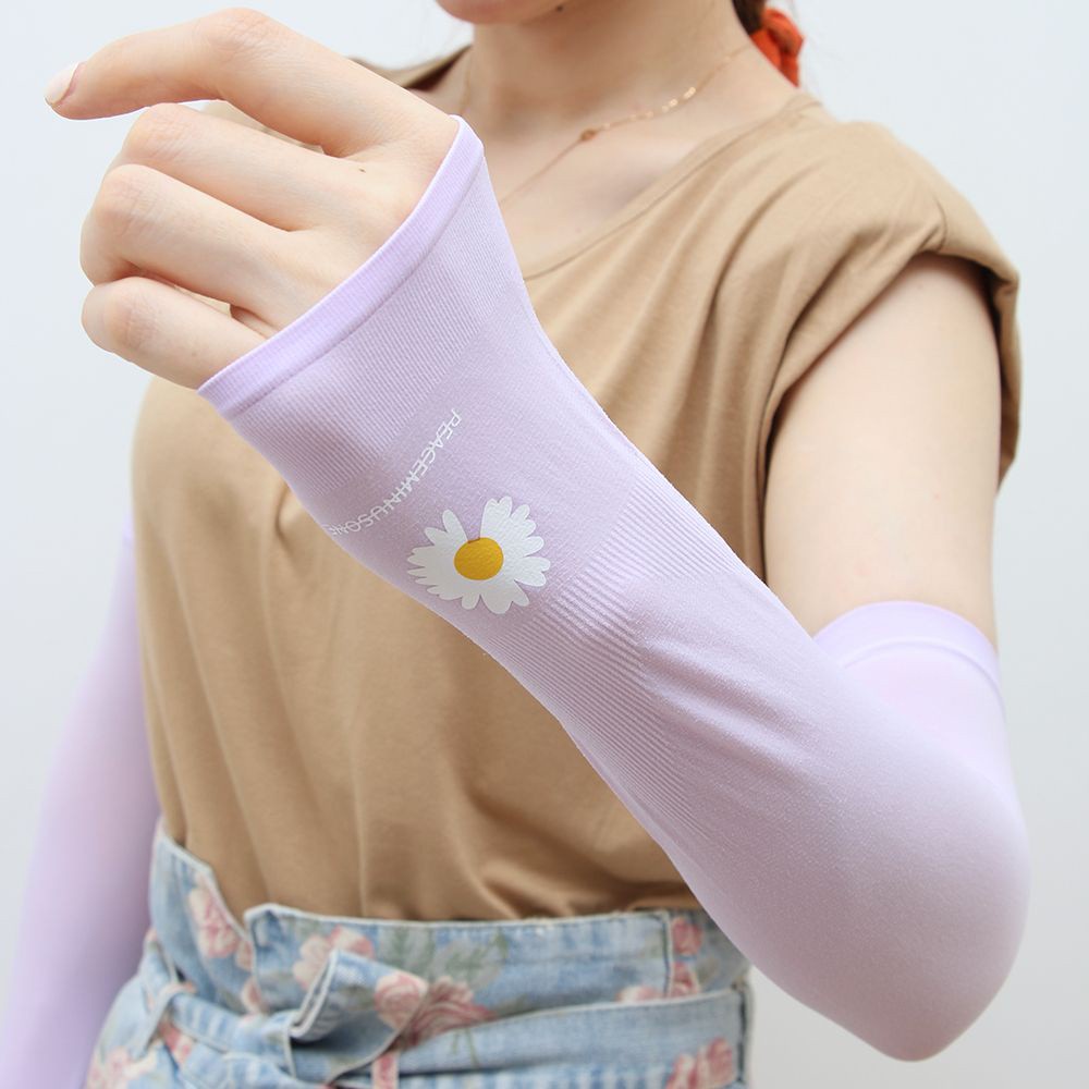 1 Cặp Bao Ống Tay Bằng Nylon Chống Tia UV Cho Nữ