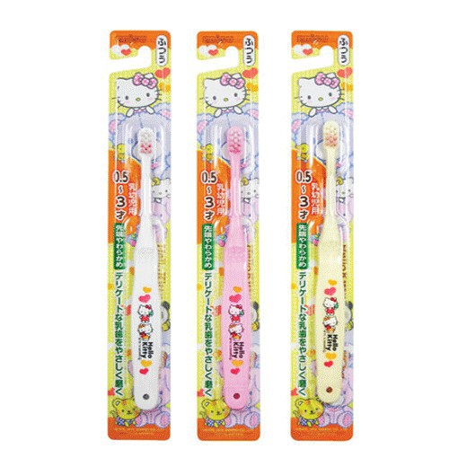 Bàn chải đánh răng trẻ em Hello Kitty (trên 3 tuổi)⚡𝗙𝗥𝗘𝗘 𝗦𝗛𝗜𝗣 ⚡Thiết kế siêu đáng yêu, đảm bảo các bé sẽ thích m