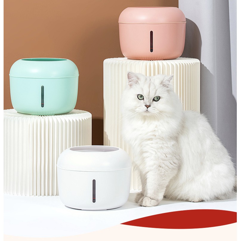 Máy lọc nước cho chó mèo Pakeway bi series tự động 2,5L, đài phun nước cho cún mèo thông minh Con Mèo Xiêm