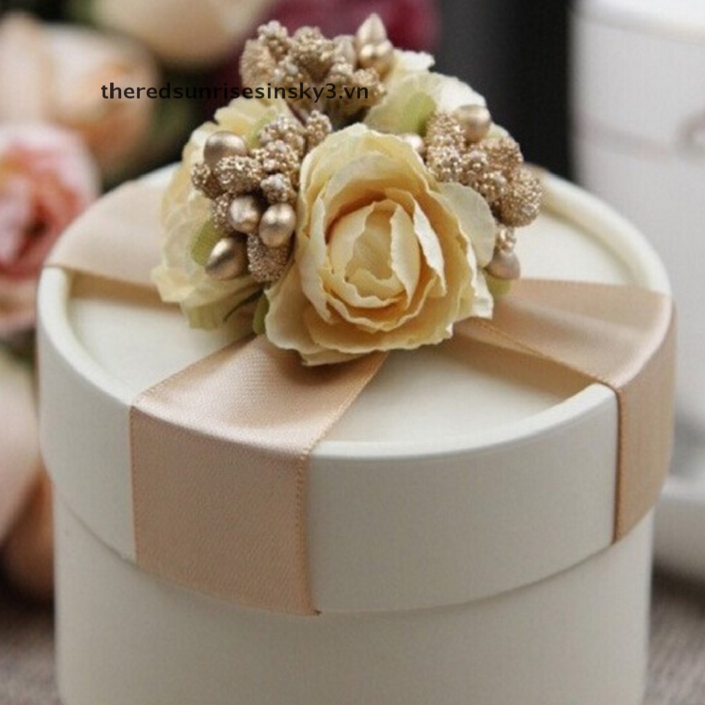 Bó 12 Cành Hoa Lụa Nhân Tạo Trang Trí Tiệc Cưới