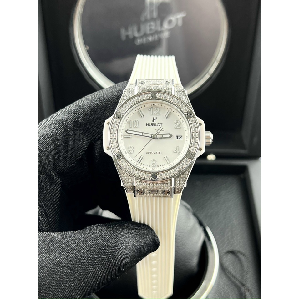 [FULL BOX]Đồng Hồ Nữ HB BIGBANG WHITE FULL Đá-34mm- máy quazt , Chống Nước- Bảo Hành 24 Tháng | BigBuy360 - bigbuy360.vn