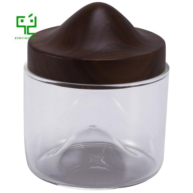 Mới Ly Thủy Tinh Uống Rượu Whiskey Đế Gỗ Dày Kiểu Nhật Bản Sáng Tạo