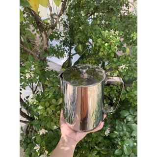 Ca đánh sữa inox có nắp 1 lít