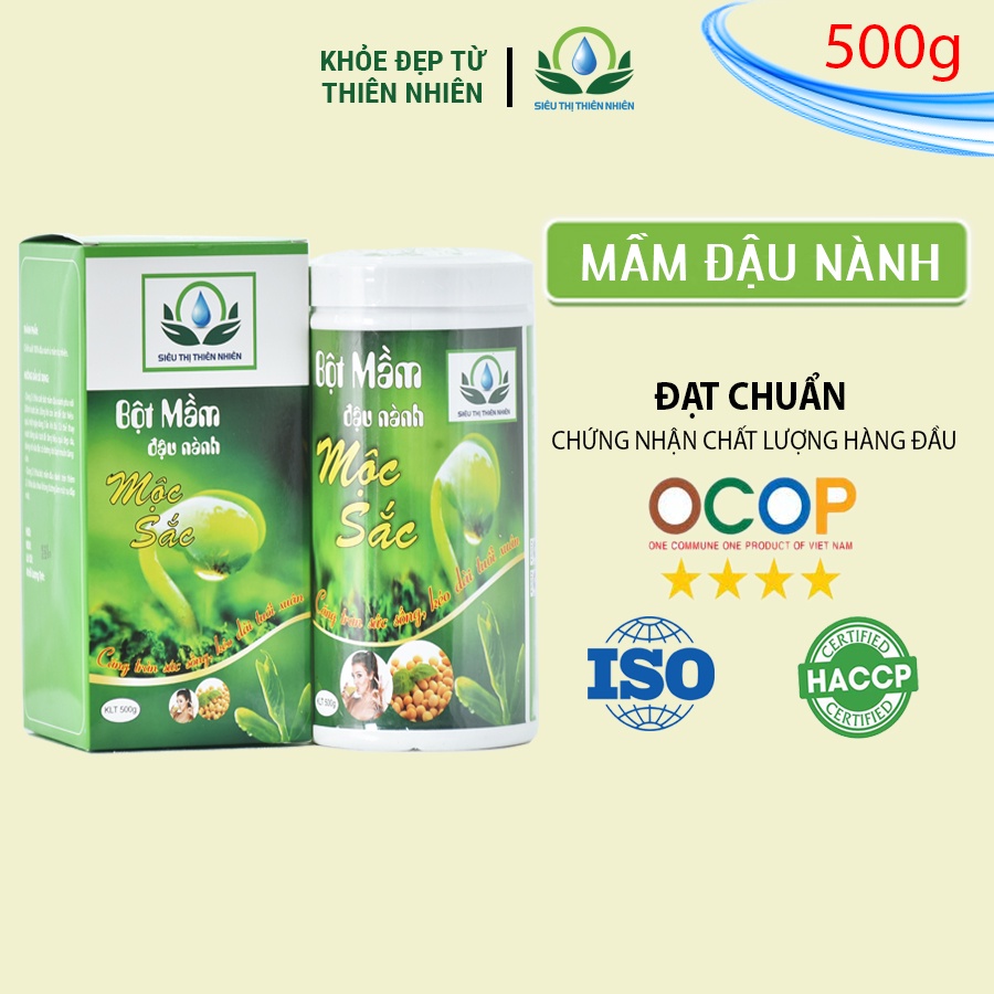 Tnh chất bột mầm đậu nành nguyên xơ Mộc Sắc 500g giúp tăng vòng 1