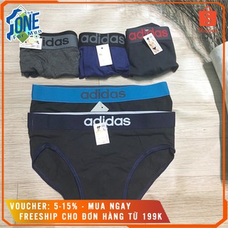 Quần Lót Nam Tam Giác ADIDAS Hàng Chính Hãng Cao Cấp, Vải Cotton Co Giãn 4 Chiều, Trẻ Trung, Màu Trắng-Đen-Xanh Navy