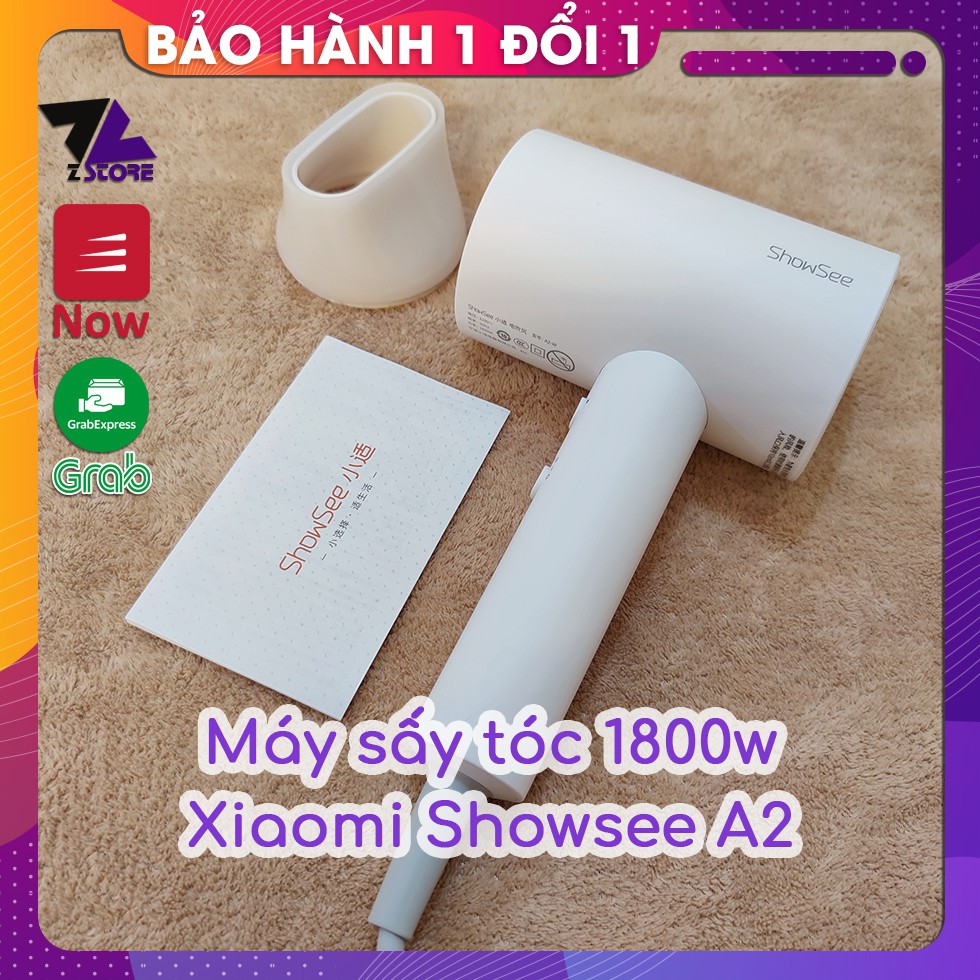 Máy sấy tóc mini Xiaomi Showsee A2 - Công suất lớn 1800w - chống rối tóc - độ ồn thấp