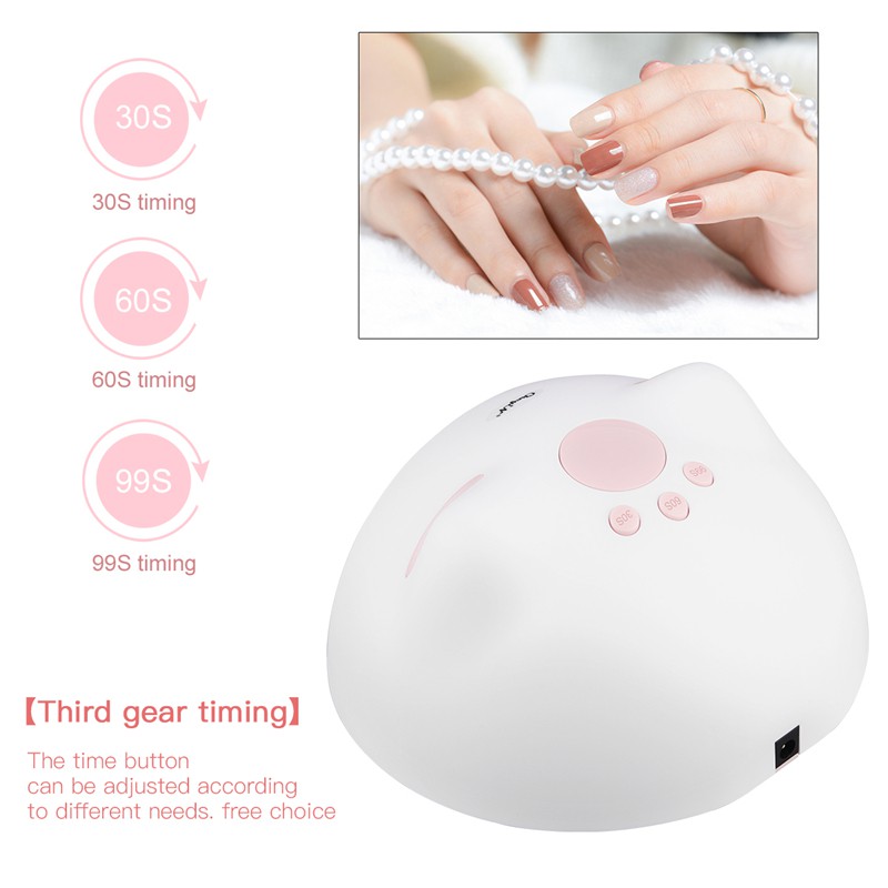 Máy Chiếu Đèn Làm Khô Sơn Cho Móng Tay Ckeyin Cảm Biến Thông Minh Với Màn Hình LCD