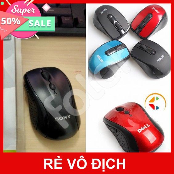 CHUỘT KHÔNG DÂY NHIỀU HÃNG (DELL, SONY, ASUS) [HCM]