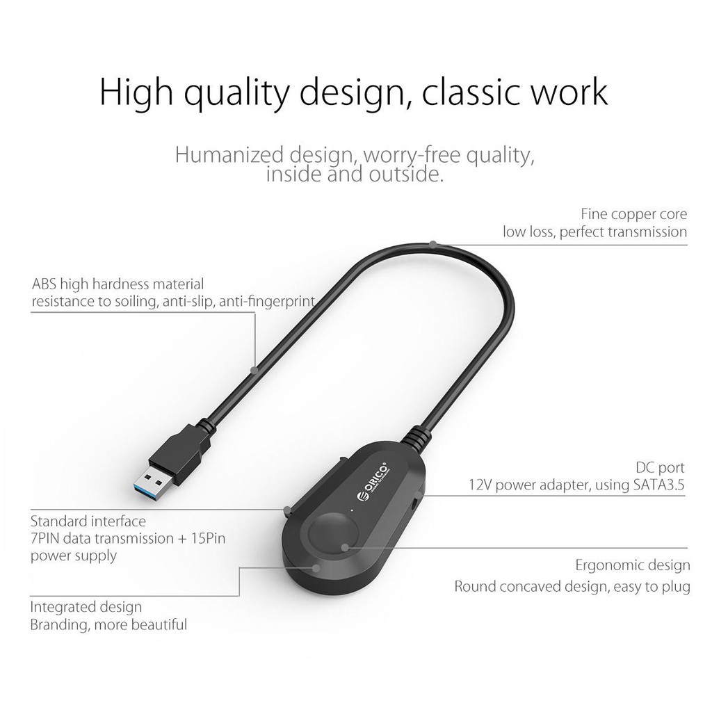 Đầu đọc dữ liệu ổ cứng chuẩn 3.5" và 2.5" USB 3.0 ORICO - 35UTS - Hàng Chính Hãng | WebRaoVat - webraovat.net.vn