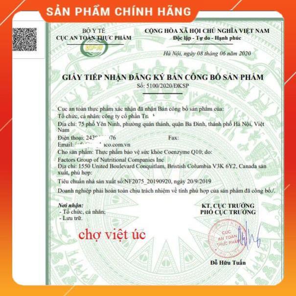 Viên uống bổ tim CoQ10 hãng Blackmore chính hãng Úc 30 viên mẫu mới 2021